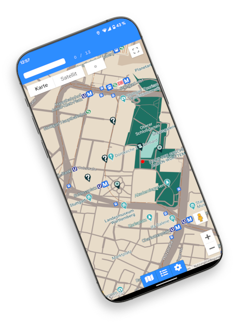 Stadtrallye App Map
